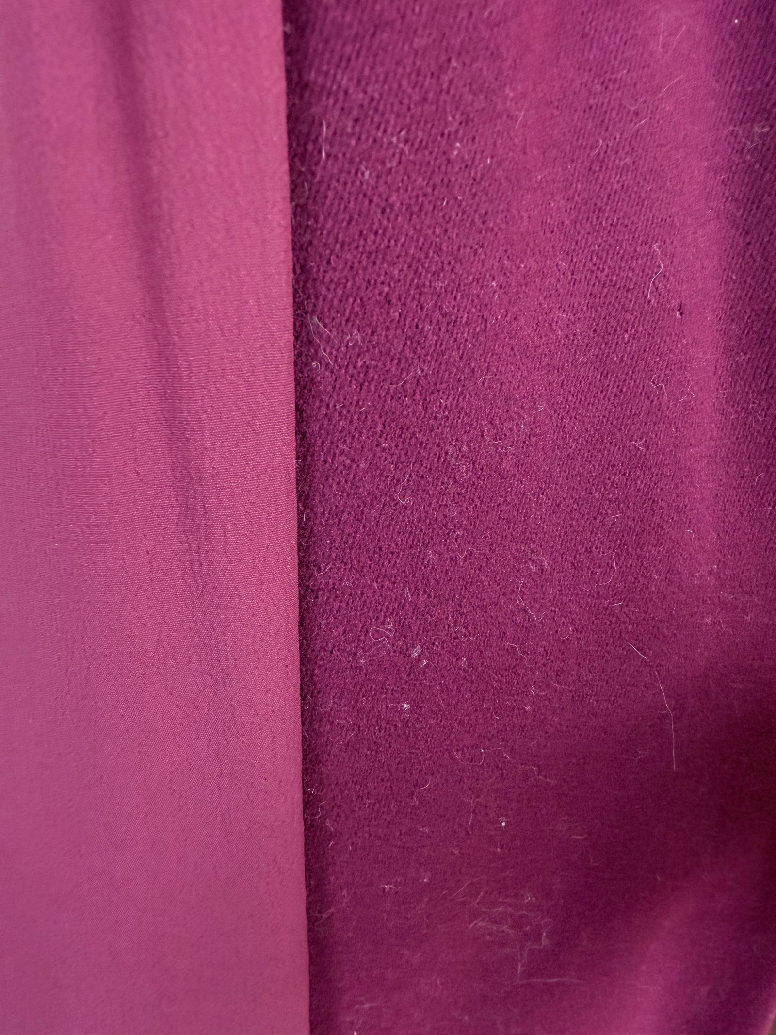 BURGUNDY WOOL SWING COAT, 1950s - 8