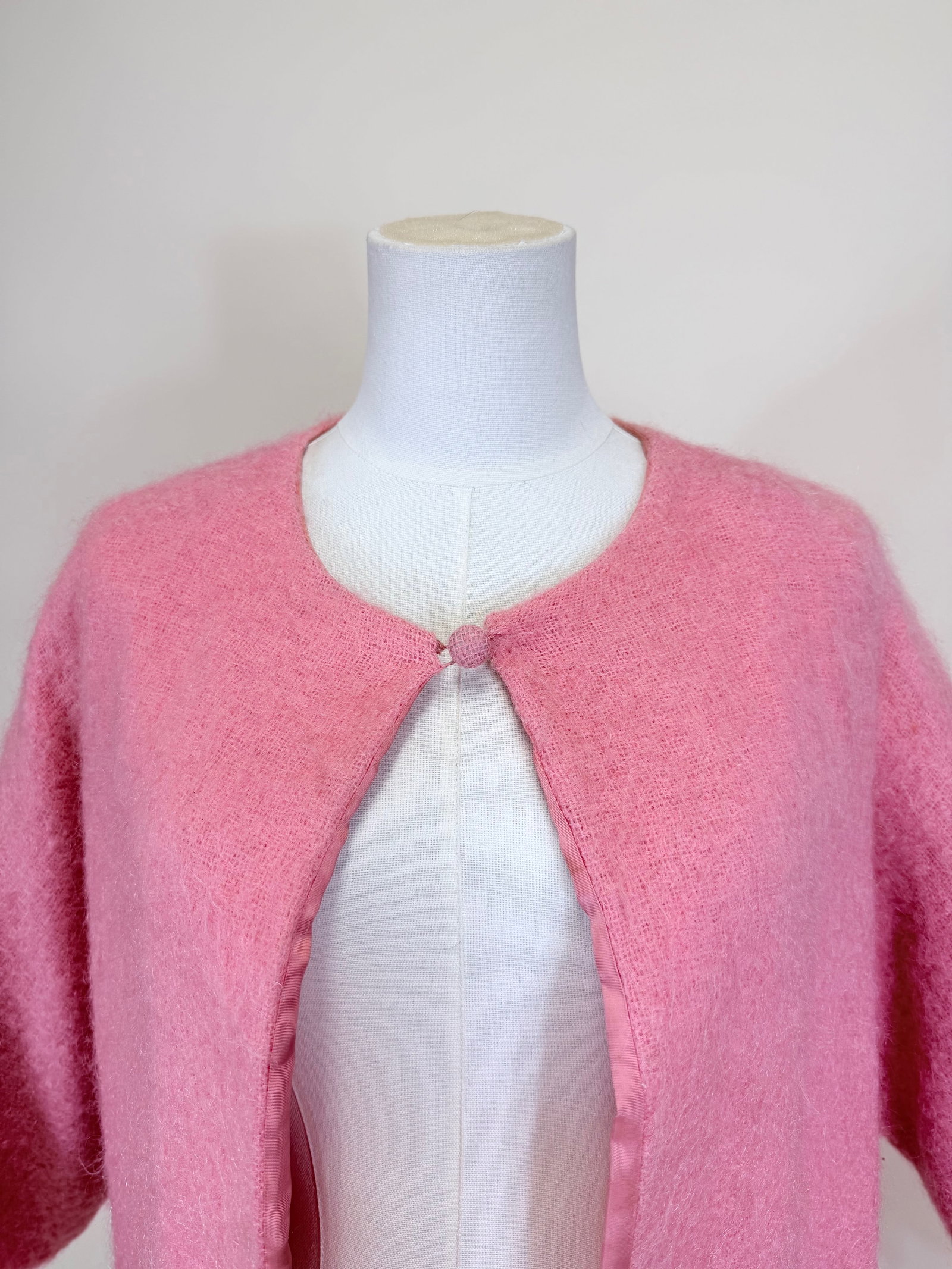 PINK WOOL SWING COAT, 1960s - 6