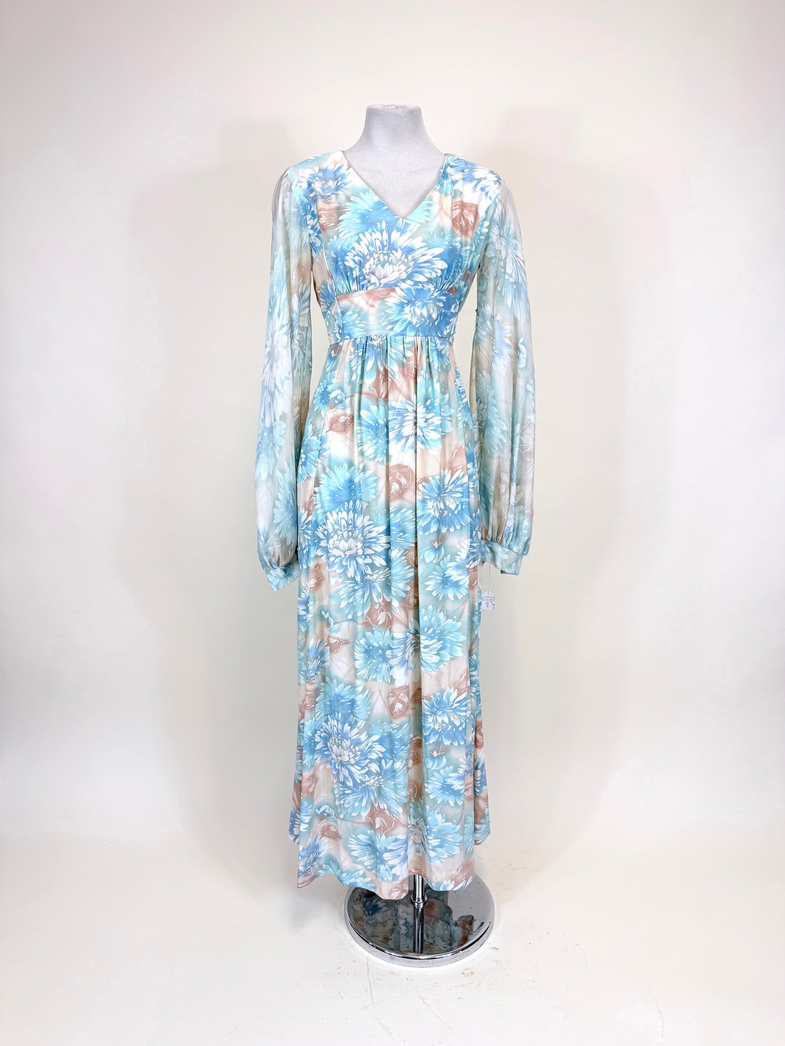 FLORAL PRINTED MAXI DRESS, 1970s (1 of 9)