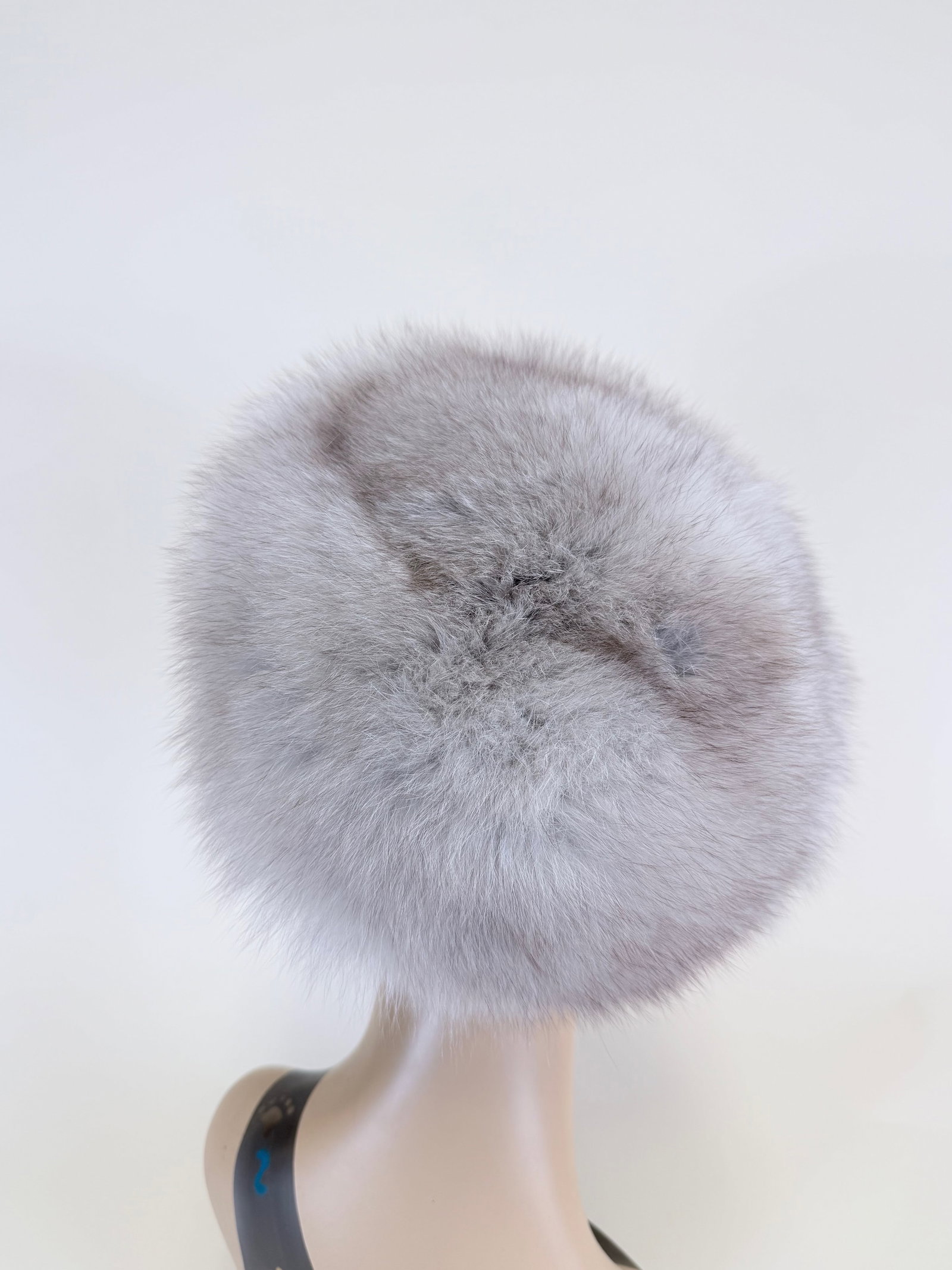 SILVER FOX PILLBOX WINTER HAT, 1960s - 5