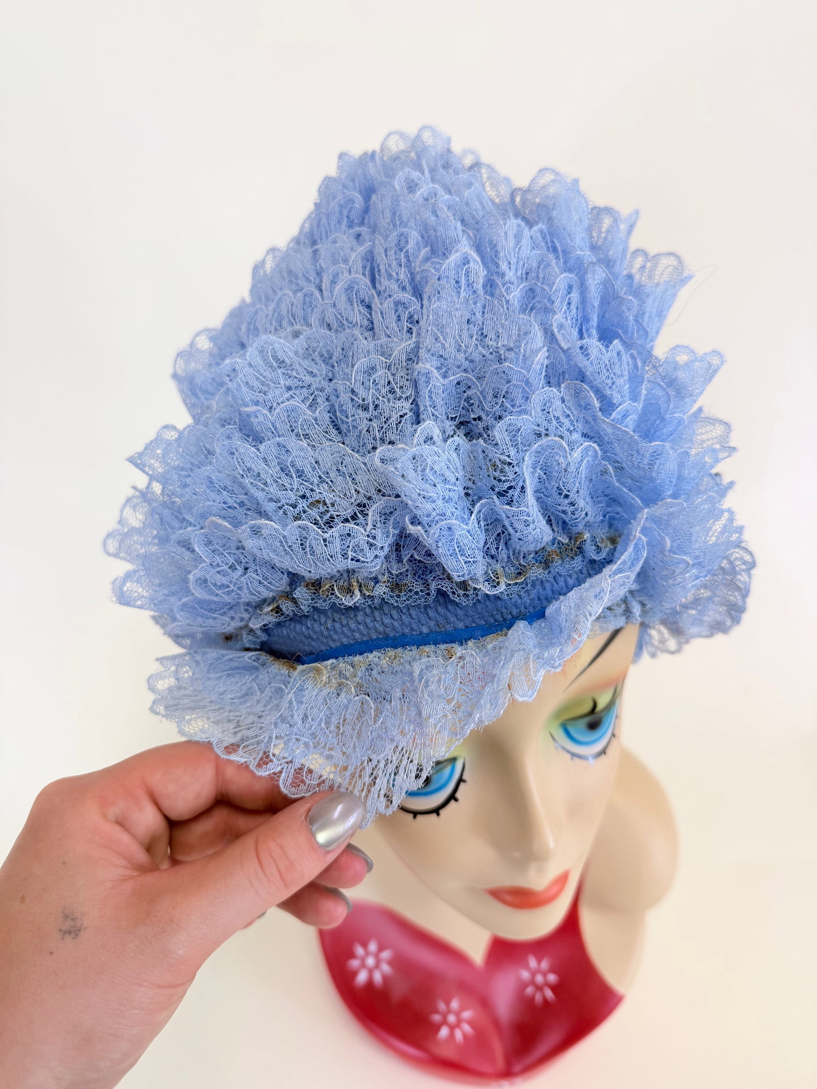LACE SWIM CAP, 1950s - 7