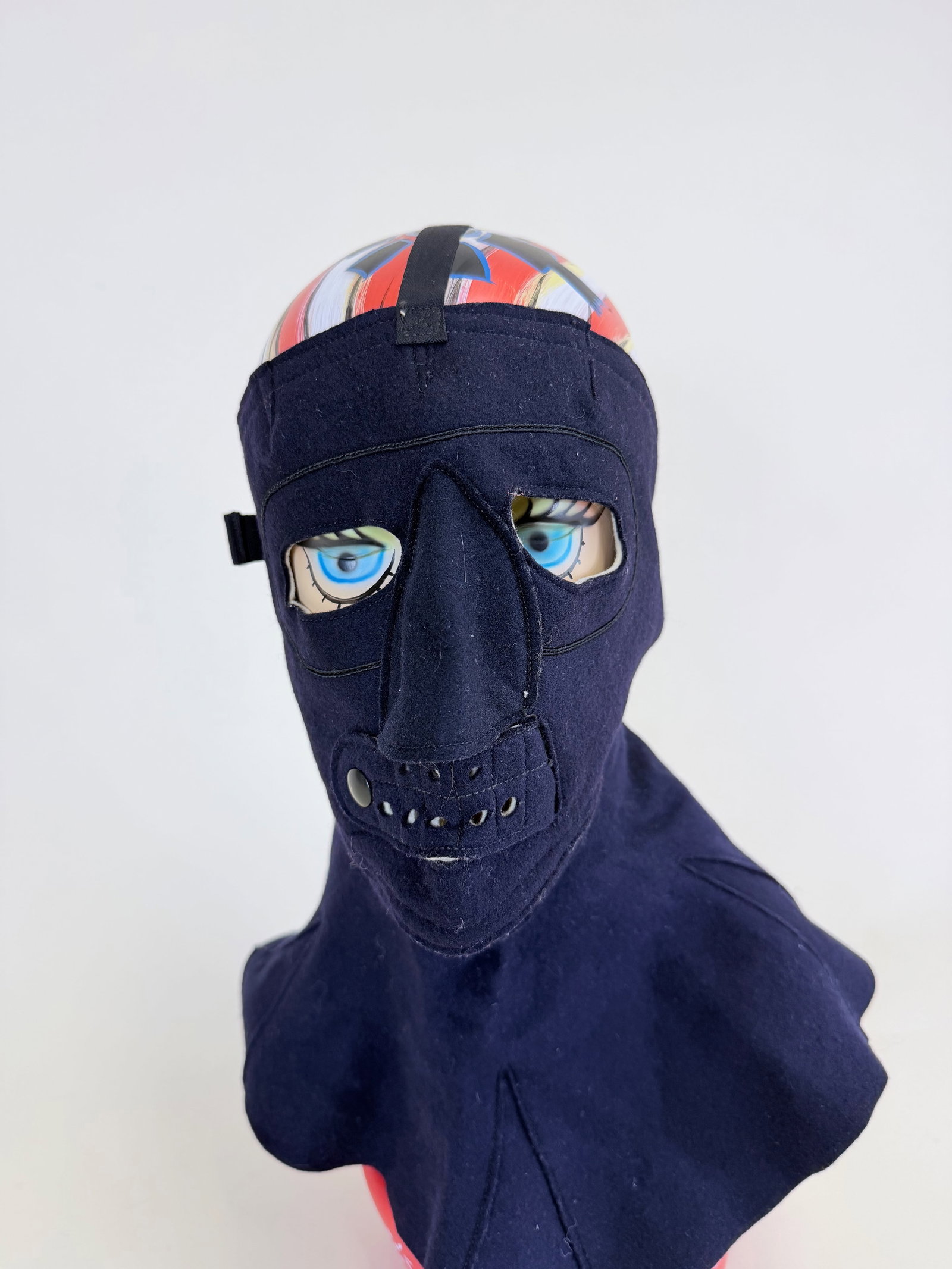 TWO WOOL SKI MASKS, 1940s - 4