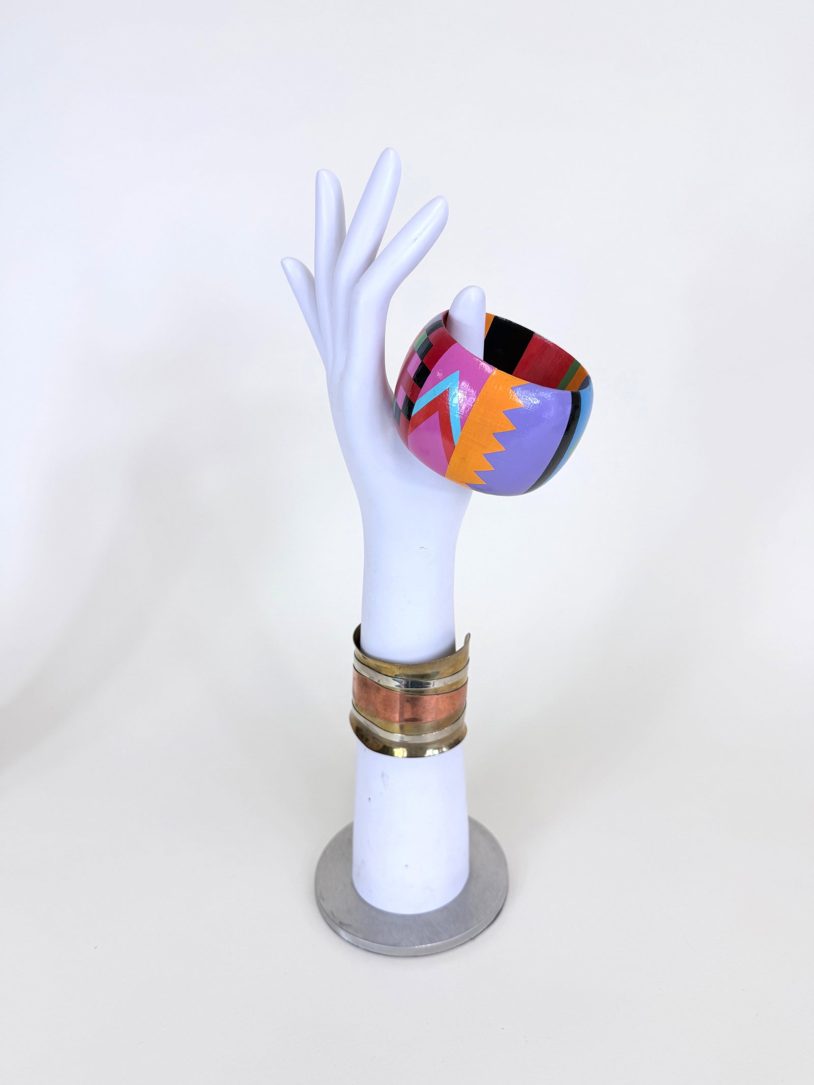 FIVE ARTISANAL BRACELETS, 1980s-1990s - 2