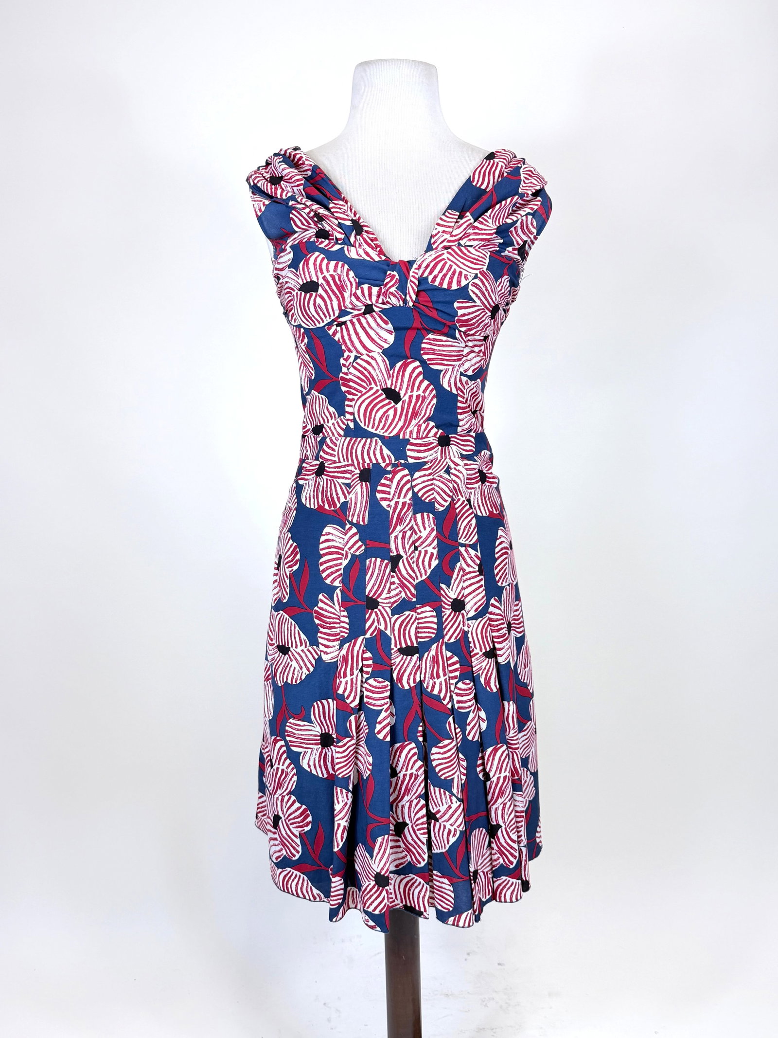 MOSCHINO FLORAL PRINTED PARTY DRESS, LATE 1990s- EARLY 2000s (1 of 8)