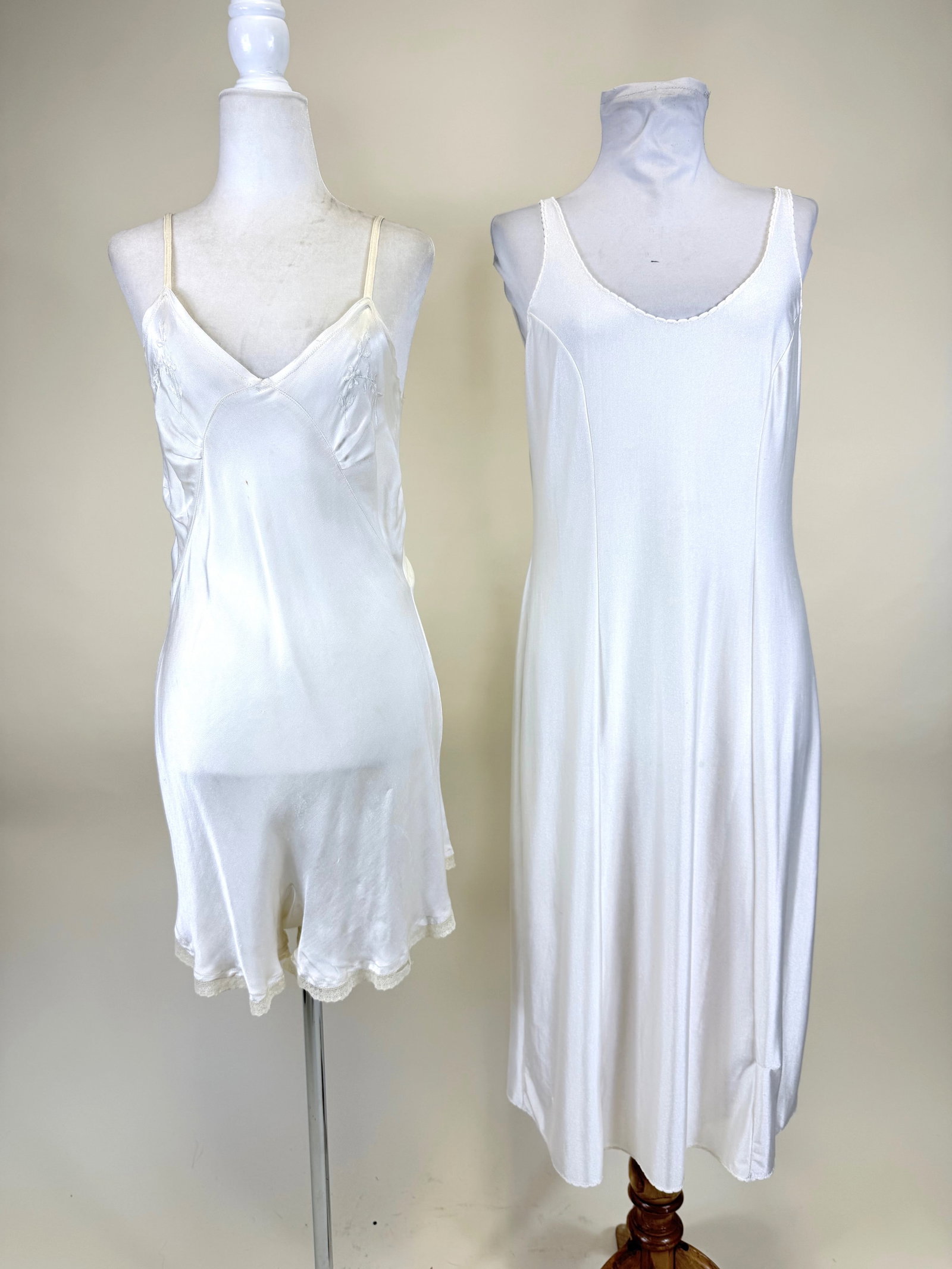 TWO IVORY SLIPS, 1990s-2000s - 2