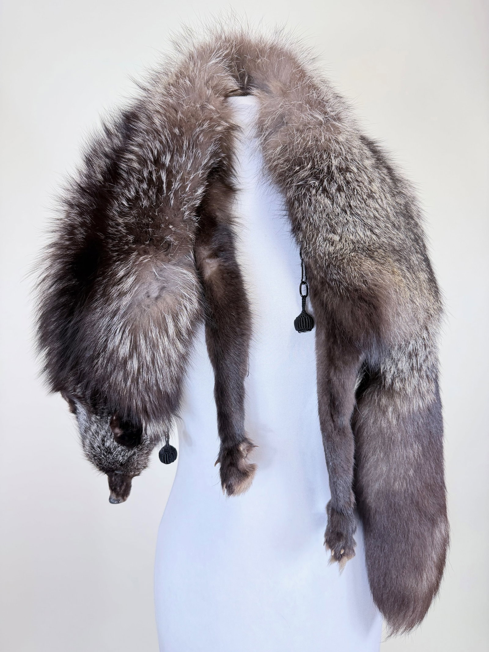 SILVER FOX STOLE, 1930s - 5