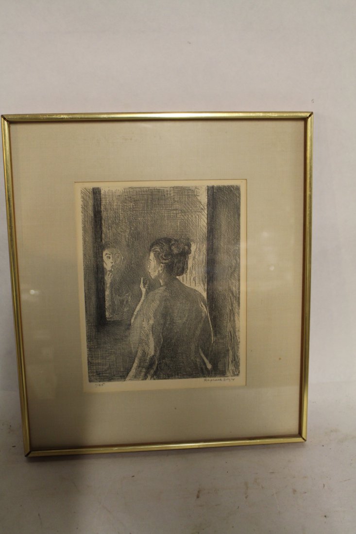 Raphael Soyer, signed and numbered lithograph #1/25, (1 of 5)
