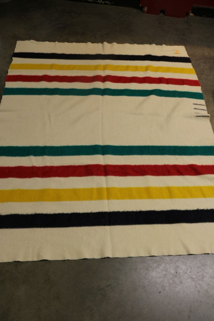 Hudson Bay Wool Blanket, approx. 84x70 (1 of 5)