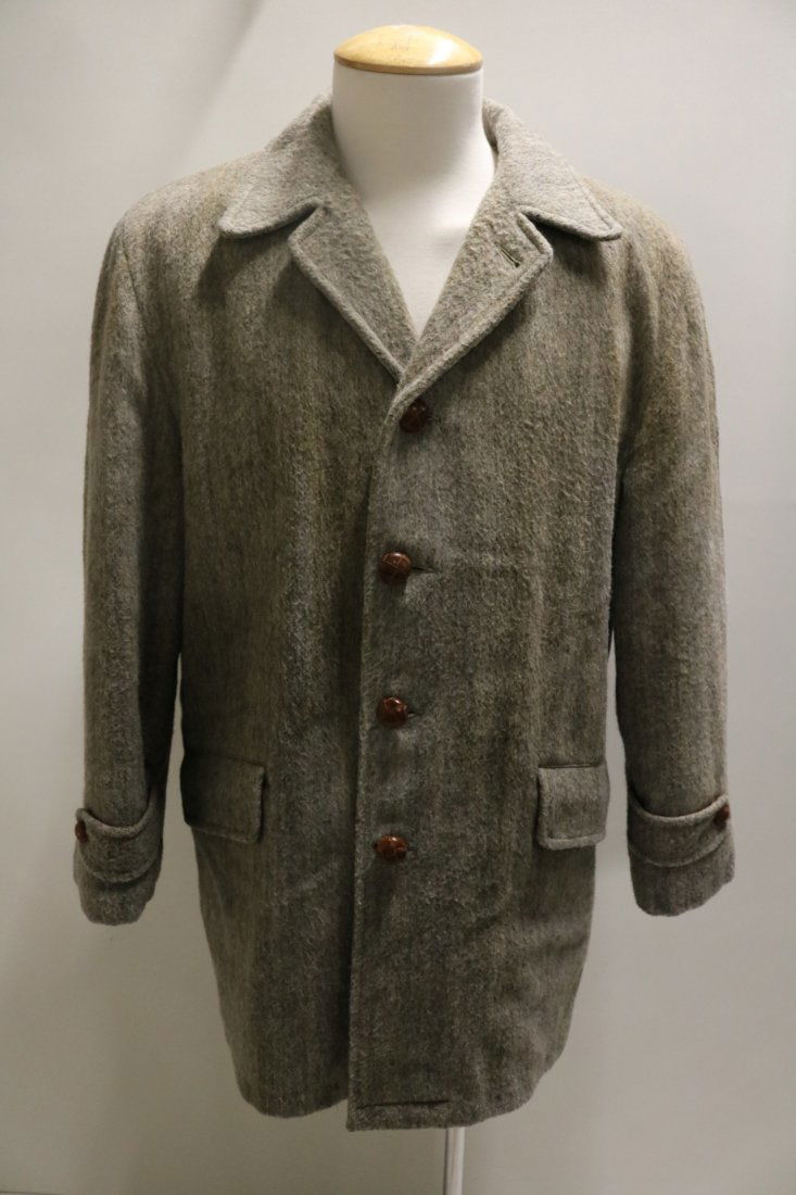 Vintage 1950's Gray Wool Coat, Towne & Country (1 of 6)