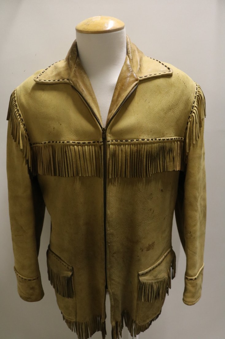 Vintage Leather Jacket Western Frontier Fringed (1 of 4)