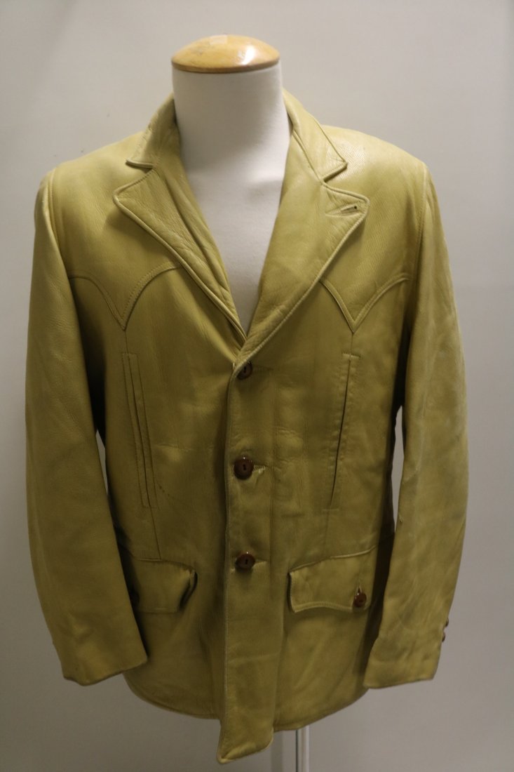 Vintage Buckskin Leather Jacket, 1950's Western (1 of 4)