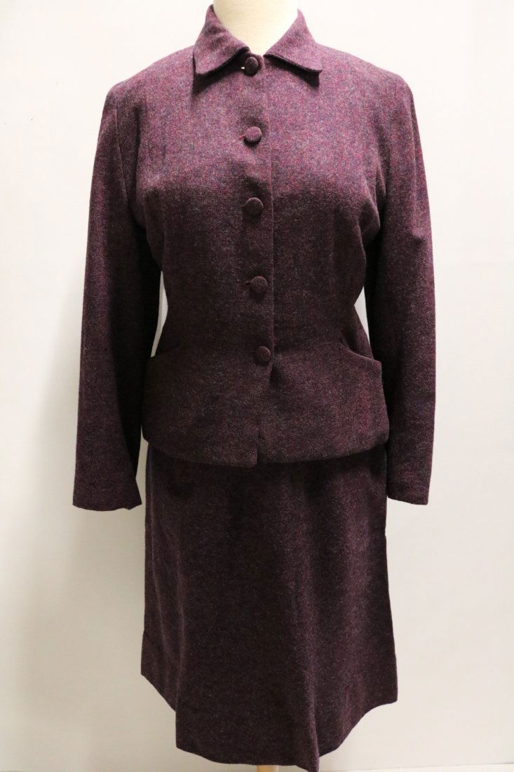 1940's 2 piece wool Skirt and Jacket set (1 of 6)