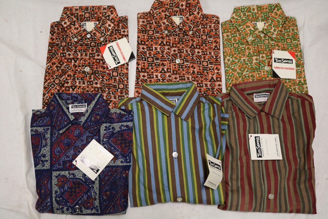 Lot of 6 Boys Vintage 1950's Old Stock Dress Shirts by (1 of 7)