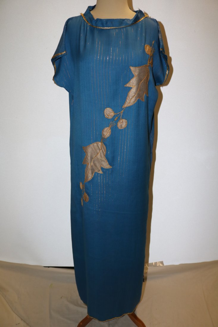 Blue Kimono Style Ethnic Maxi Dress (1 of 6)