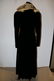 Ladies Vintage Black Velvet Full Length Opera Coat with
