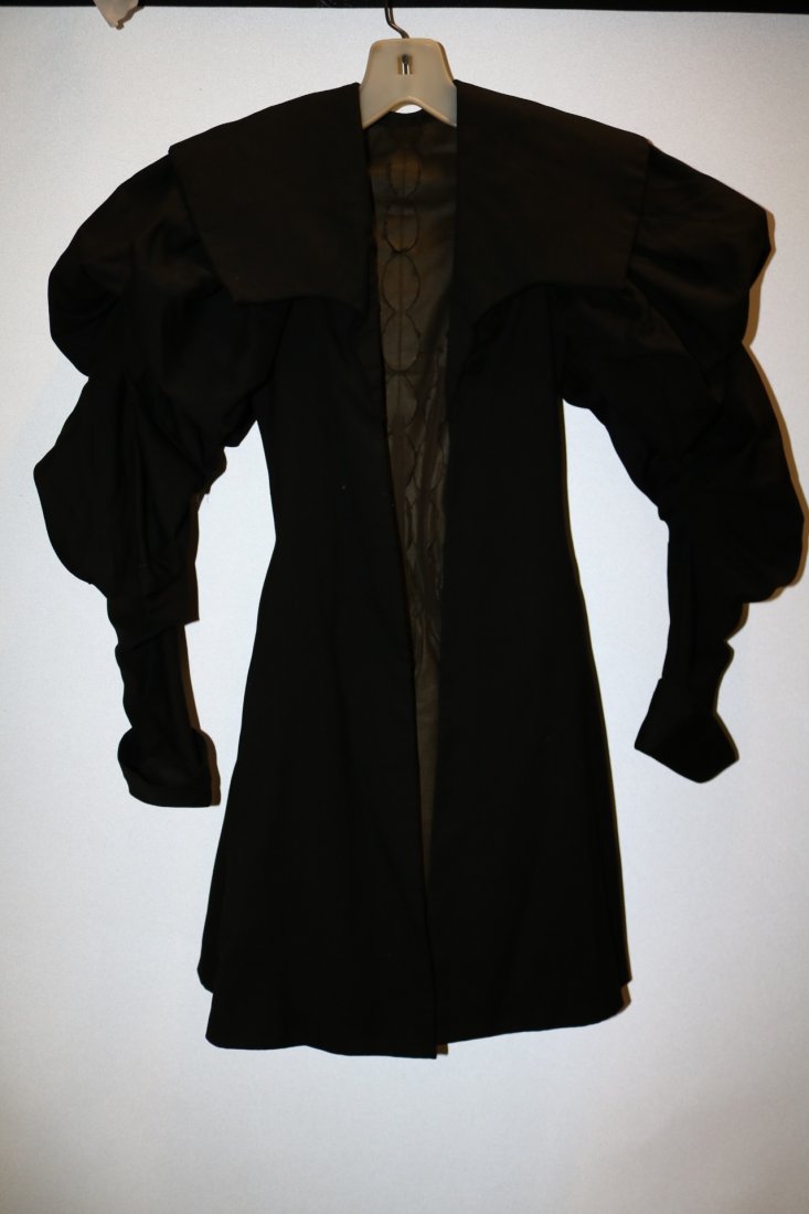 Black Victorian Cotton Waist Coat (1 of 5)