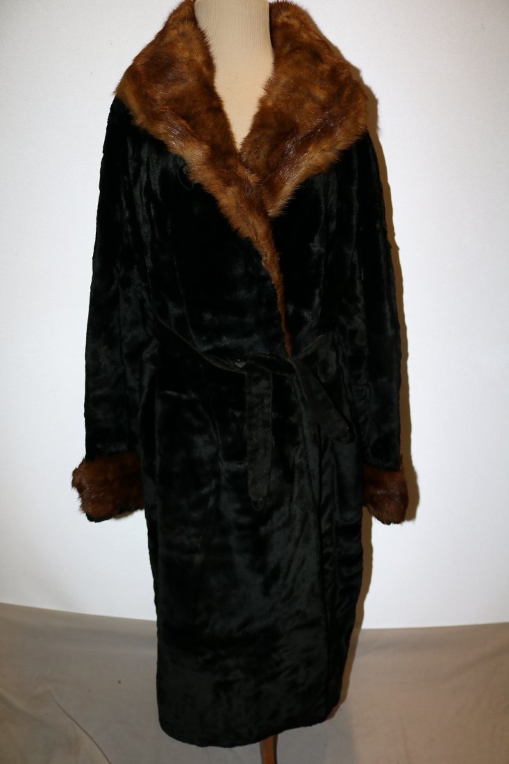 Antique Victorian Edwardian Coat Hind & Harrison, Plush (1 of 8)