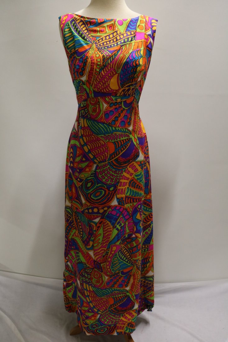 1960's Bright Colorful Classic Gown by Ira Curtis (1 of 6)