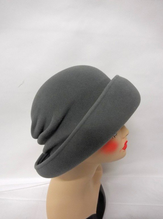 vintage early Gabriela Ligenza 1990s wool hat seafoam (1 of 6)