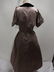 1940's Pink Stripe Silk Taffeta with Velvet Shirt Waist - 4