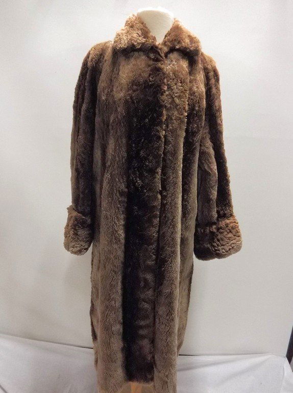 Full Length Vintage circa 1940's Fur Swing Coat from (1 of 6)