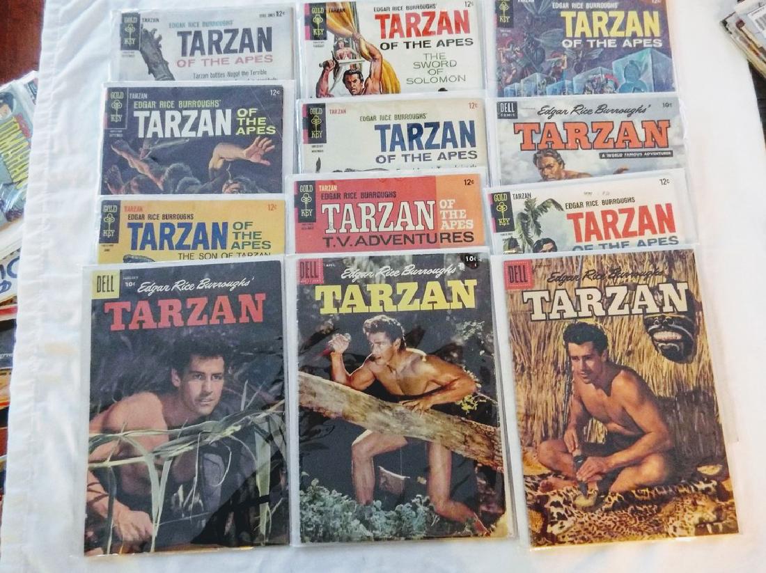 Tarzan Comics, lot of 12 Dell Edgar Rice Burroughs': Tarzan Comics, lot of 12 Dell Edgar Rice Burroughs' Tarzan, all 10 & 12 cent covers