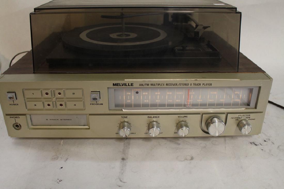 Melville AM/FM Multiplex Receiver/Stereo 8 track player: ser# 002173