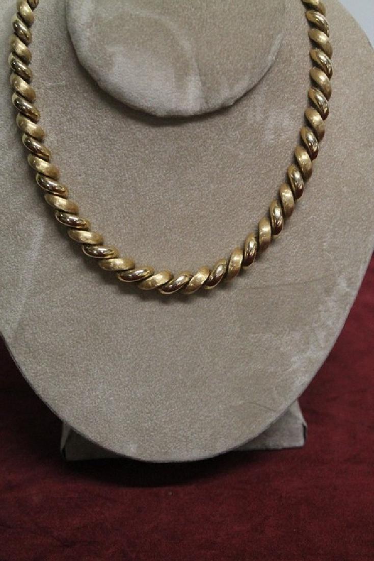 14 Kt Rope Style Necklace (1 of 5)
