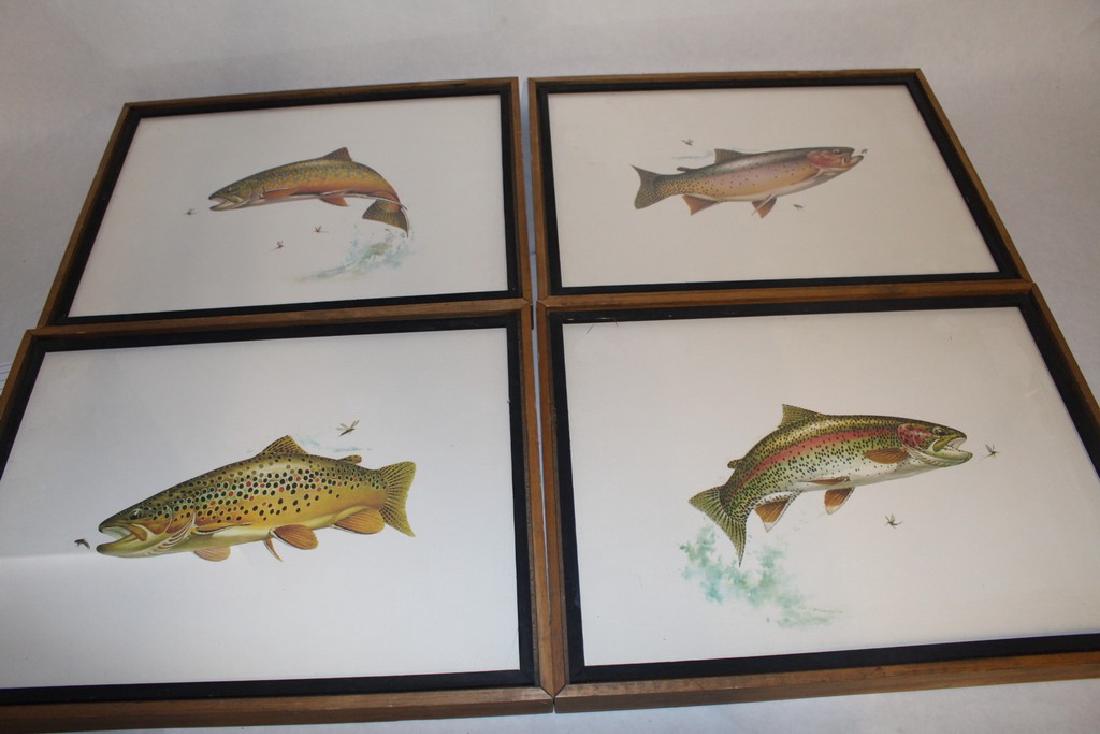 set of 4 Fish prints by Roger Cruwys (1 of 5)