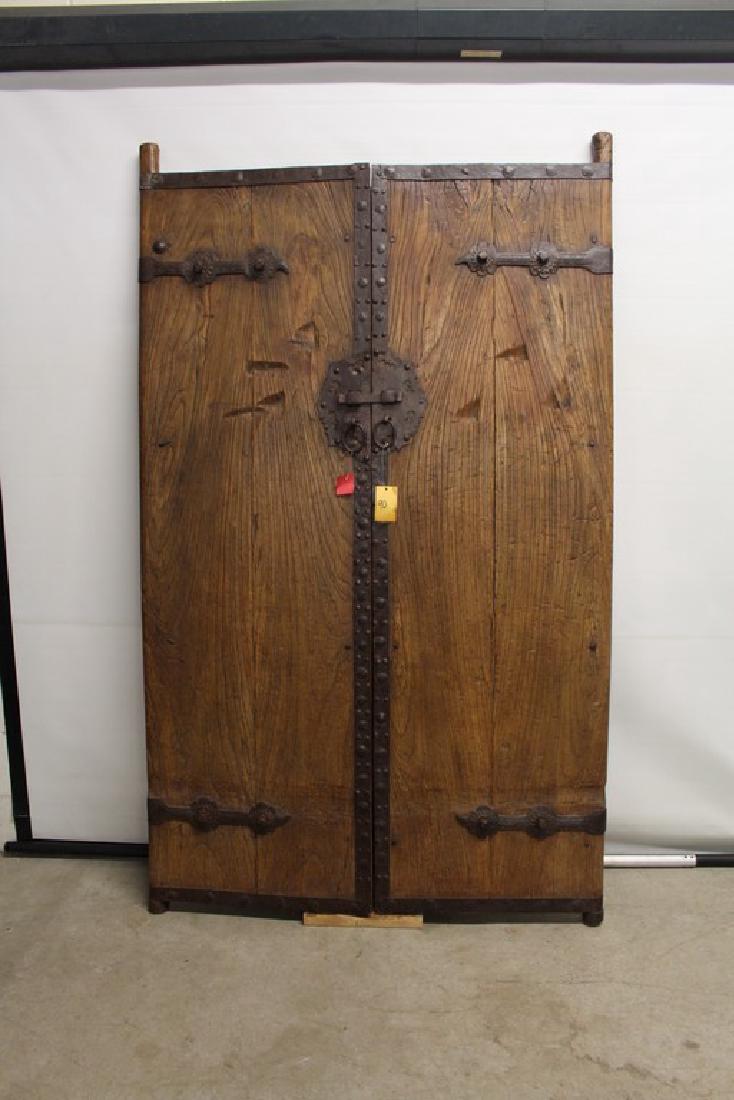 Large Asian Temple Doors with Steel Hardware (1 of 19)