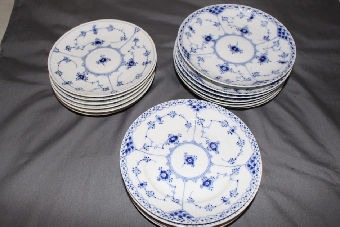 20 Royal Copenhagen Denmark Plates, Blue Fluted, Bread (1 of 7)