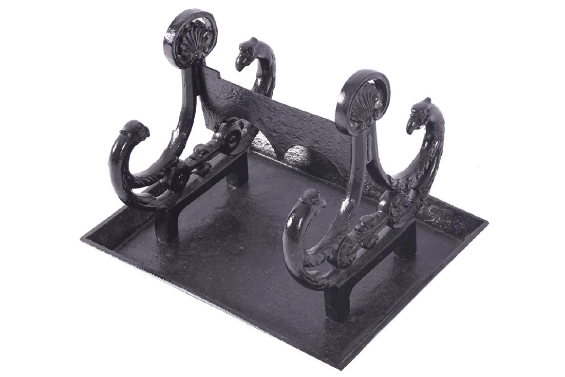 NINETEENTH-CENTURY CAST IRON FOOT SCRAPER (1 of 1)