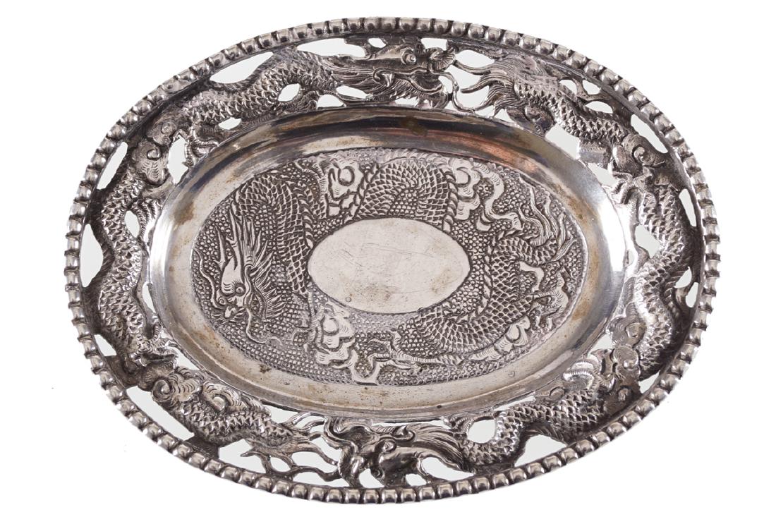 NINETEENTH-CENTURY SILVER CHINESE DISH (1 of 1)