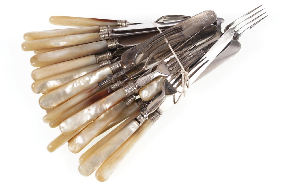 NINETEENTH CENTURY SHEFFIELD MOTHER O’PEARL FRUIT (1 of 1)