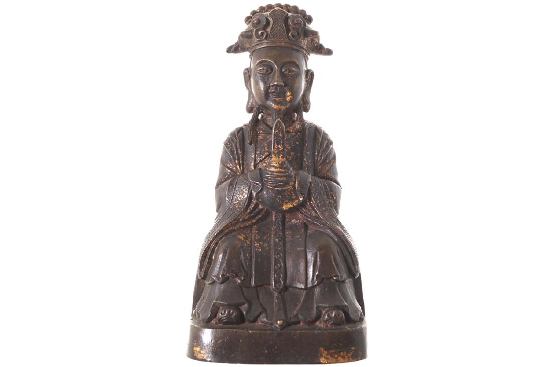 BRONZE FIGURE OF A CHINESE OFFICIAL (1 of 1)