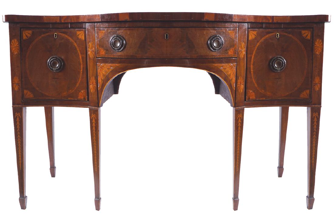 GEORGE III PERIOD SHERATON MAHOGANY AND SATINWOOD (1 of 1)