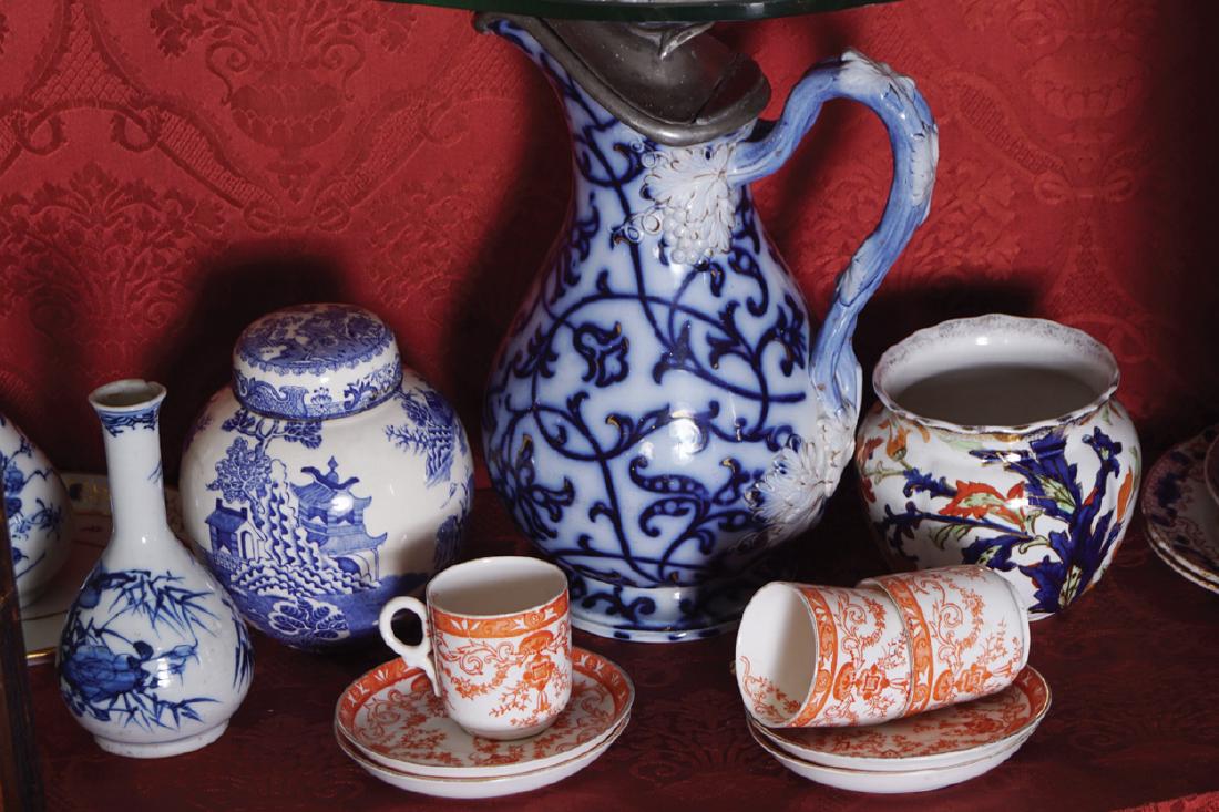 THREE CROWN DERBY CUPS AND SAUCERS (1 of 1)