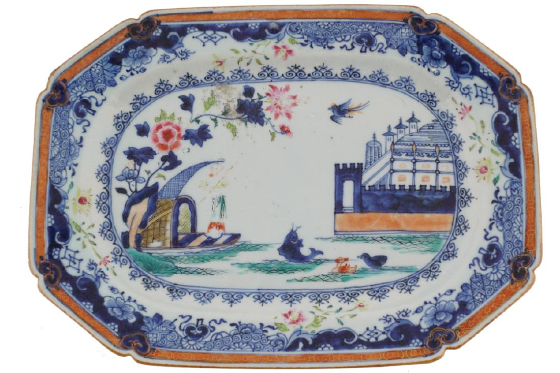 EIGHTEENTH-CENTURY POLYCHROME PLATTER (1 of 1)