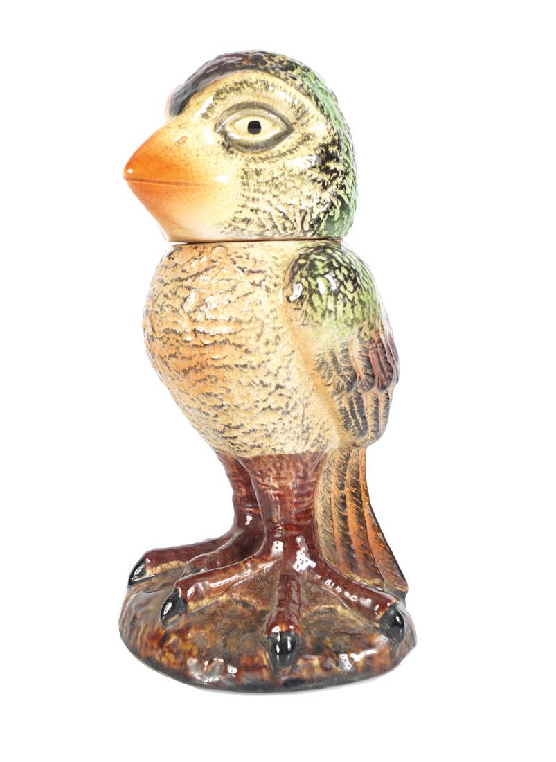 STONE WARE WALLACE MARTIN BIRD JAR AND COVER (1 of 1)