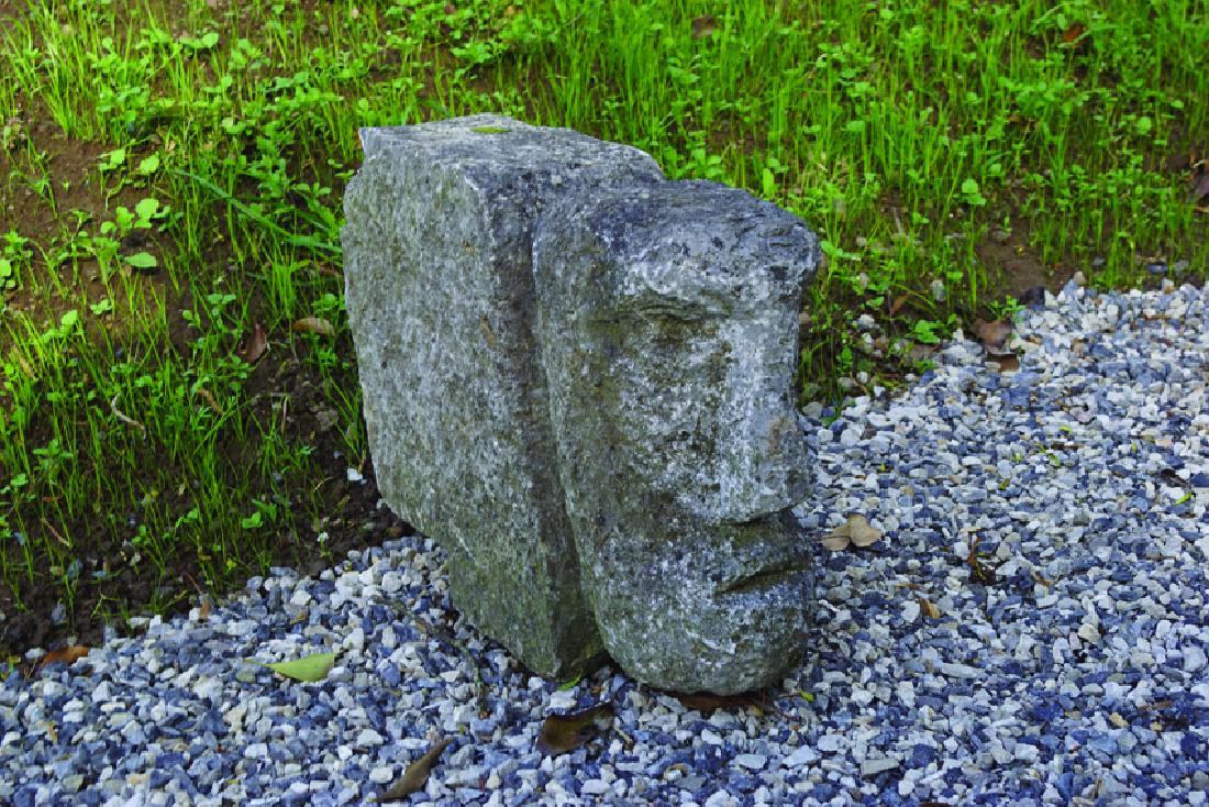 EARLY IRISH  STONE  MASK (1 of 1)