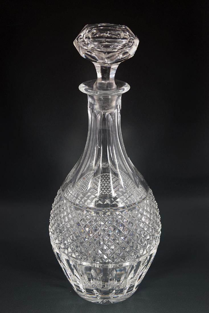 IRISH CRYSTAL CUT GLASS DECANTER AND STOPPER