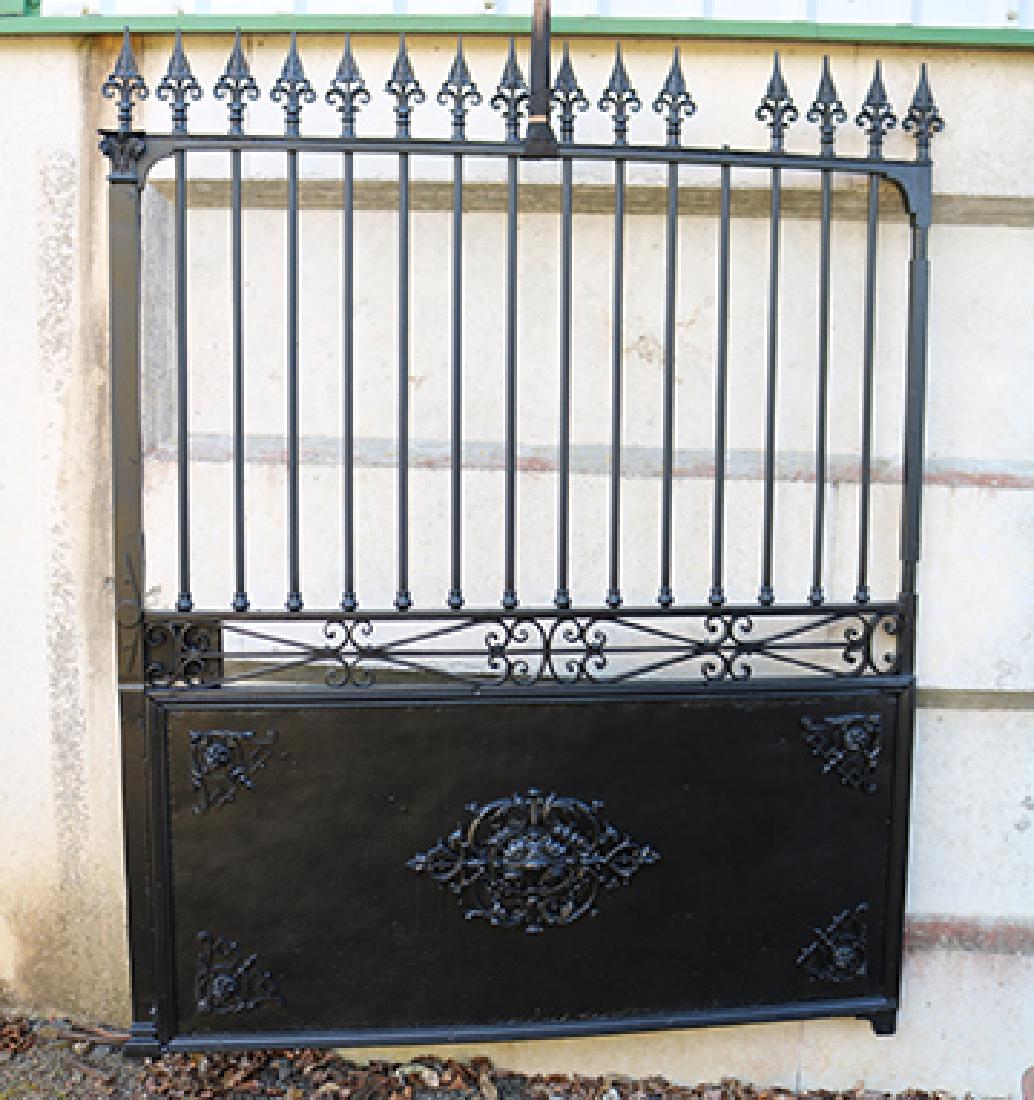 PAIR OF 19TH-CENTURY CAST IRON ENTRANCE GATES (1 of 7)