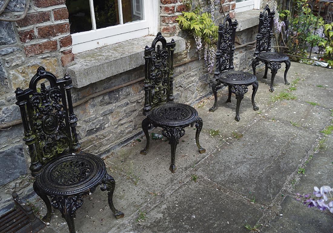 Set Of Four Victorian Patio Chairs Jun 26 2019 Sheppard S