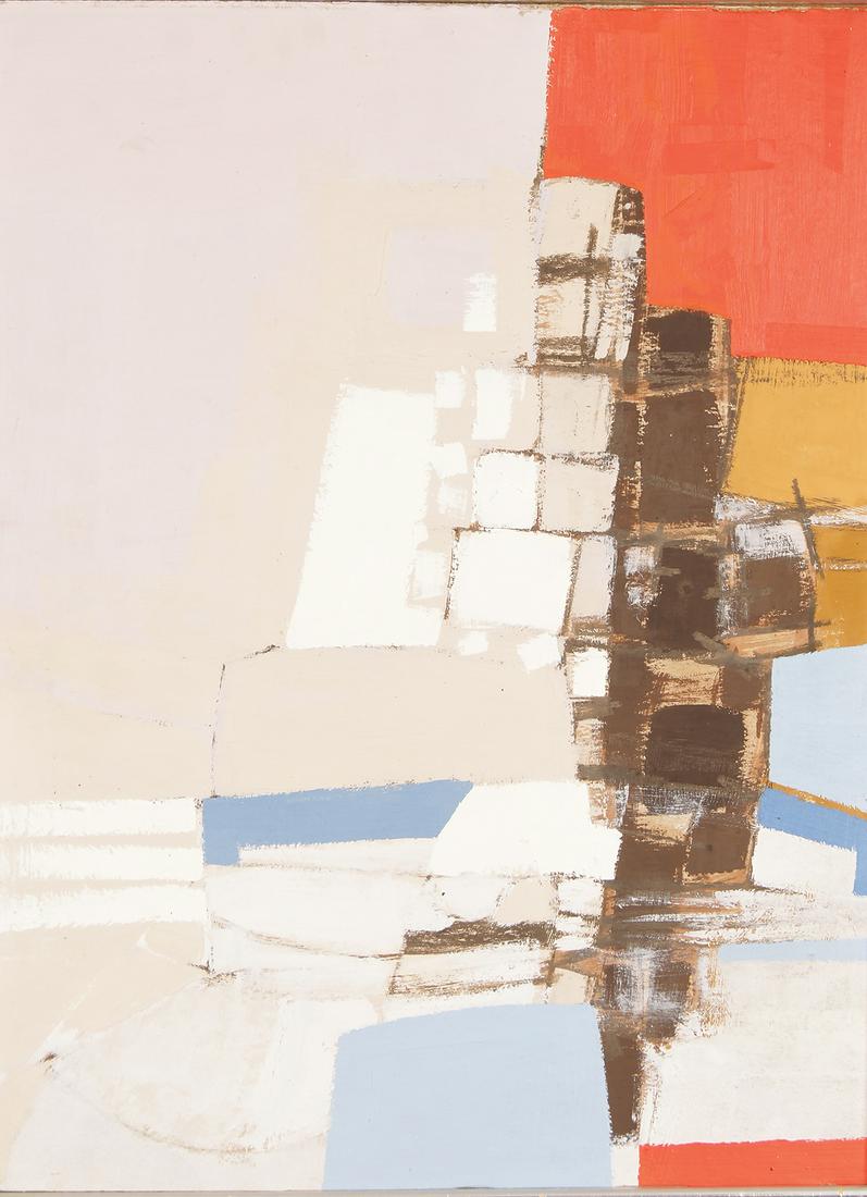 BRIAN FERRAN: Abstract, Oil on board 61 x 46 cm.