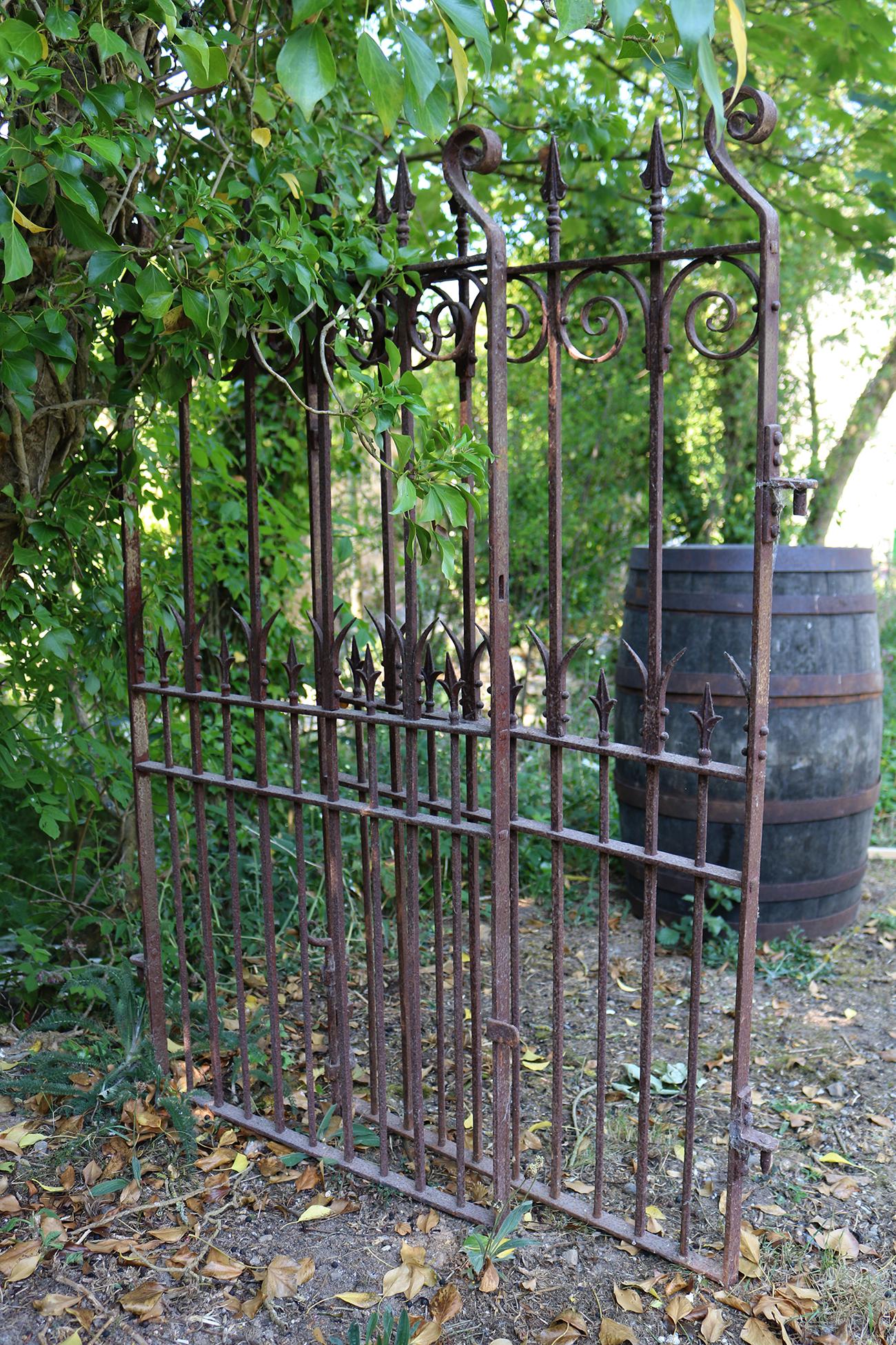 PAIR 19TH-CENTURY CAST IRON GATES (1 of 5)