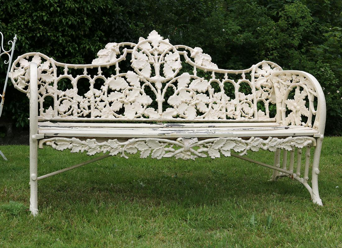 19TH-CENTURY COALBROOKDALE CAST IRON BENCH (1 of 3)