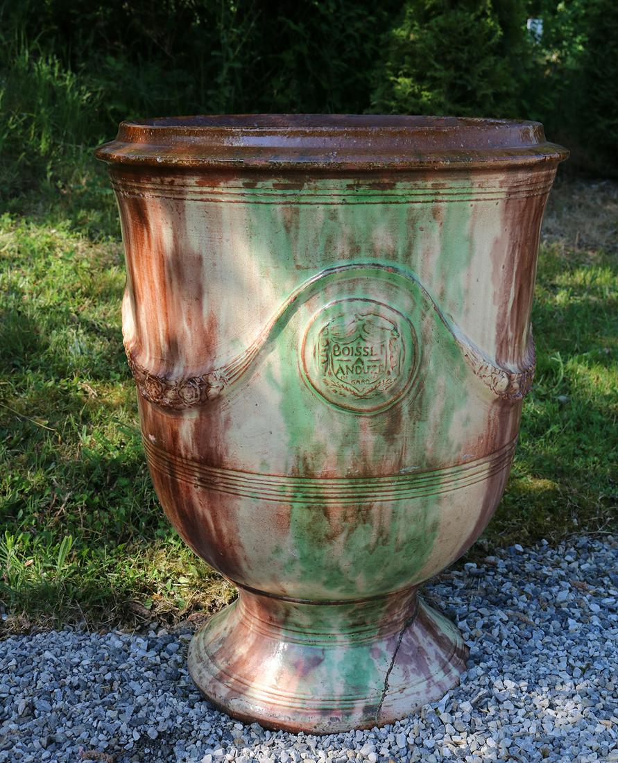 ANDUZE GLAZED TERRACOTTA URN (1 of 2)