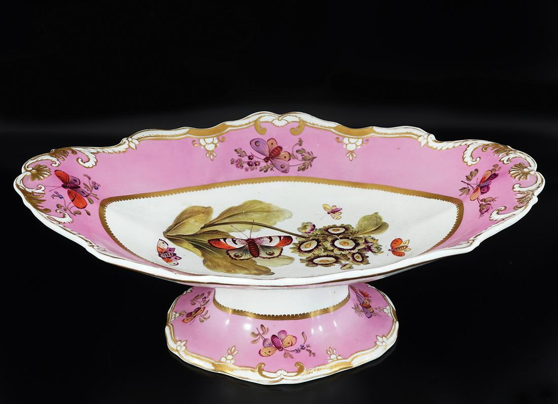 SPODE FELSPAR PORCELAIN FOOTED DISH: Spode Felspar porcelain footed dish 13 x 36 x 23 cm.