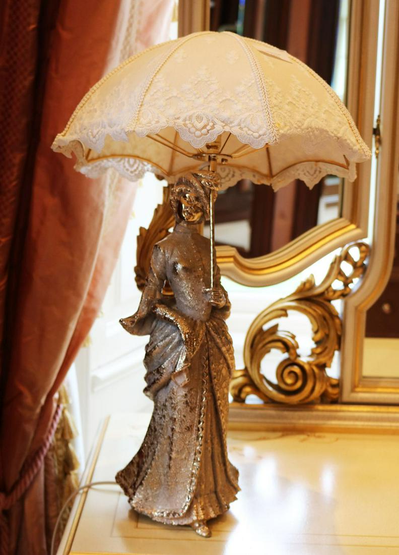 PAIR FRENCH STYLE FIGURAL LAMPS (1 of 4)
