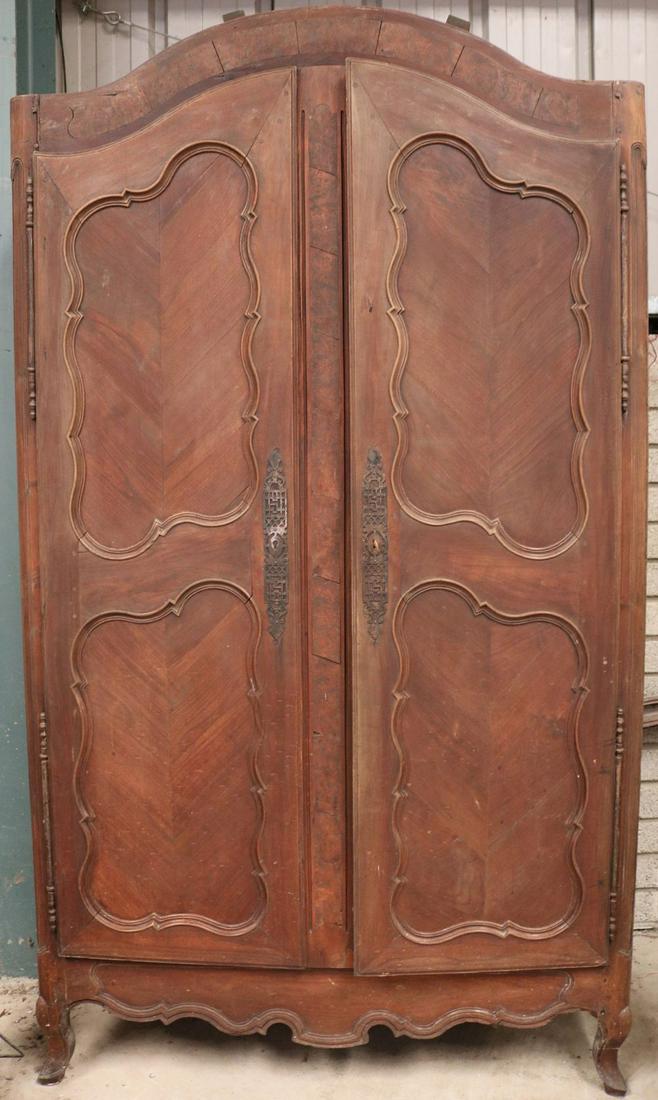 19TH-CENTURY FRENCH WALNUT ARMOIRE (1 of 2)